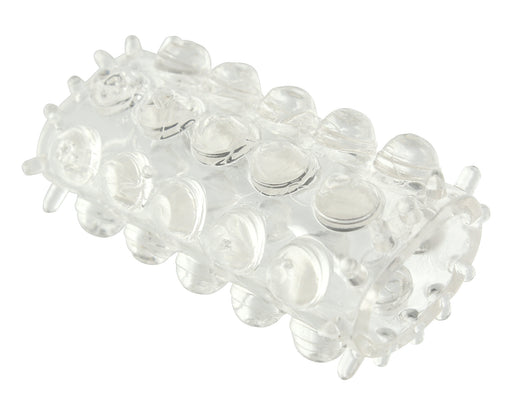 Gaine de pénis perlée Power Stretchy 7cm Transparente