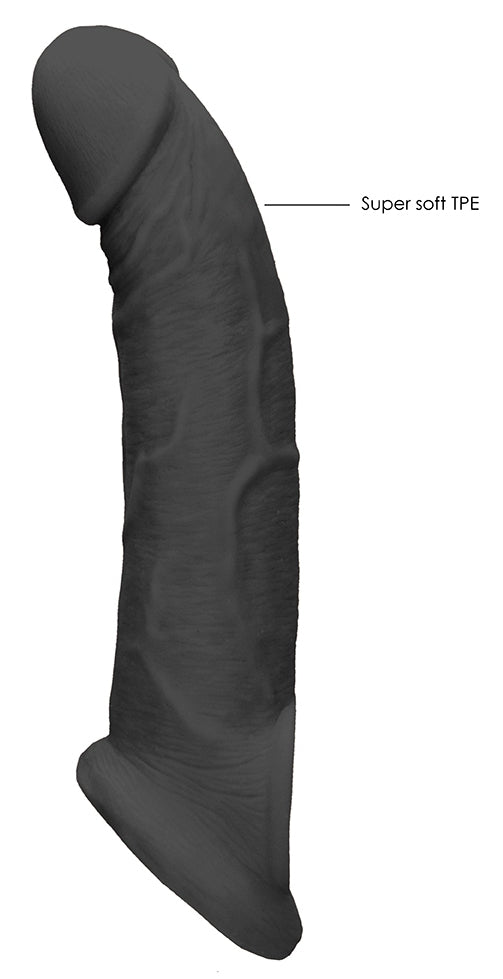 Gaine de pénis Realrock 17 x 4.5cm Noire