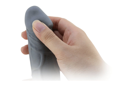 Gaine de pénis Realtick 16 x 3.8 cm Grise