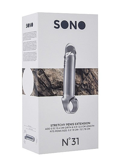 Gaine de pénis Stretchy Penis Sono N31 - 11 x 3 cm Transparente