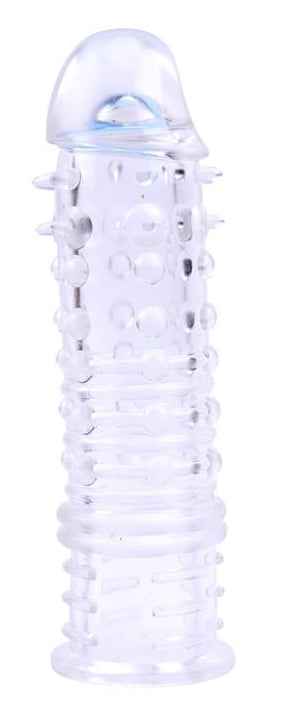 Gaine de pénis Swirls 16 x 4cm Transparente