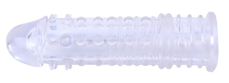 Gaine de pénis Swirls 16 x 4cm Transparente