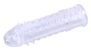 Gaine de pénis Swirls 16 x 4cm Transparente