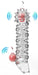 Gaine de pénis vibrante Tortyvizz 12 x 4 cm Transparente