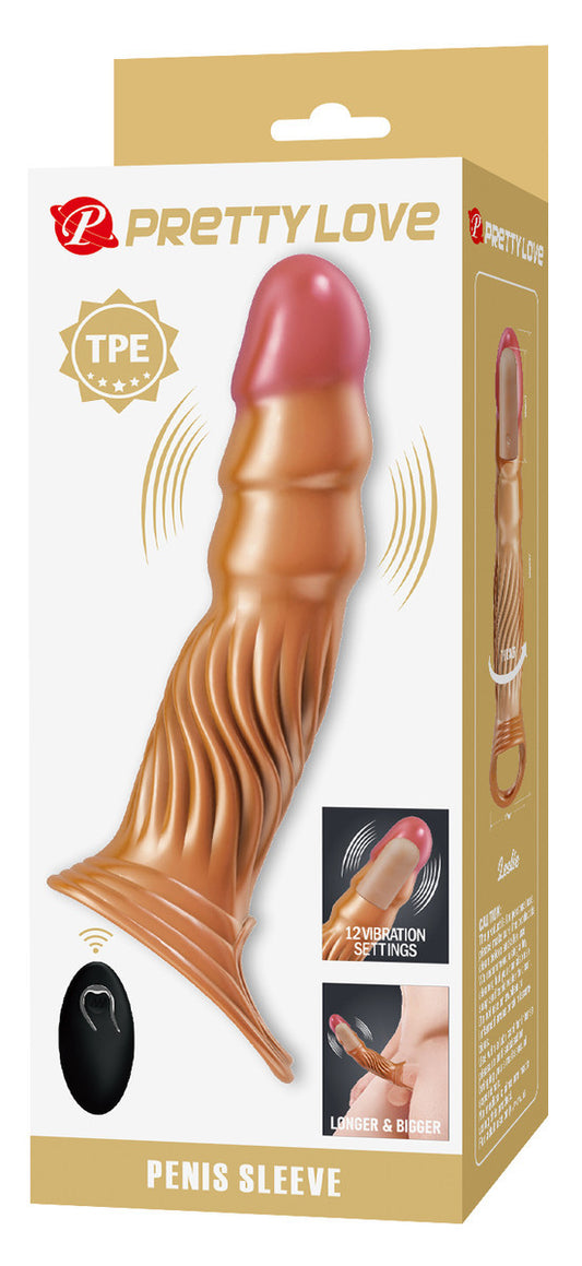 Gaine pénienne vibrante Wavys 20 x 4.5cm