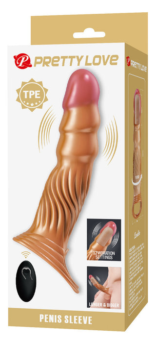 Gaine pénienne vibrante Wavys 20 x 4.5cm