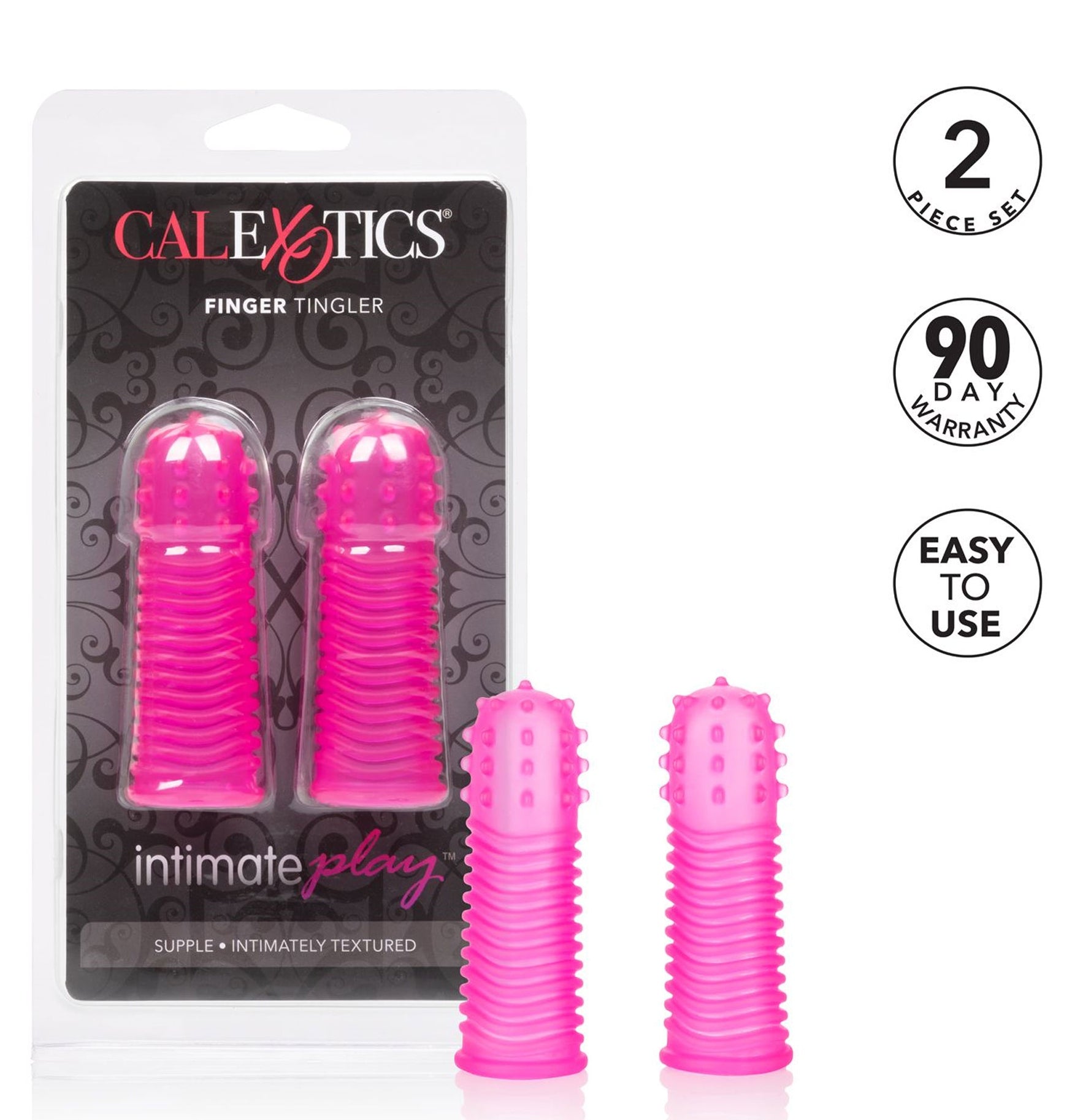 Gaine pour Doigt Finger Tingler Rose x2