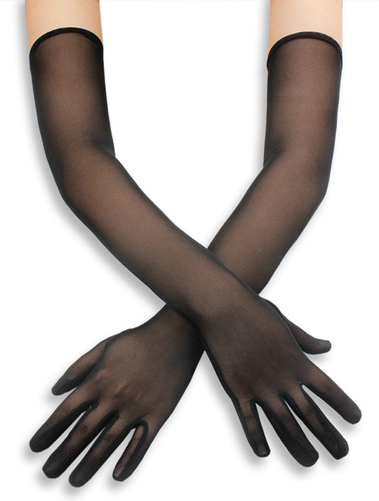 Gants Longs Mesh Gloves 50cm Noirs