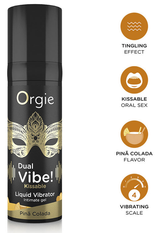 Gel Stimulant Dual Vibe Pina Colada 15ml