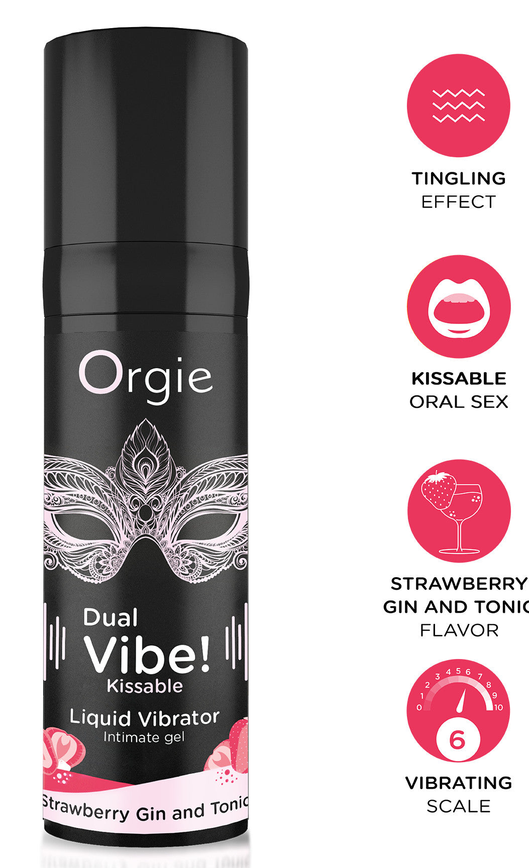 Gel Stimulant Dual vibe strawberry gin tonic 15ml