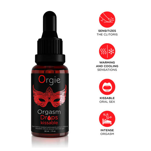 Gel stimulant embrassable pour clitoris Drops Kiss 30ml
