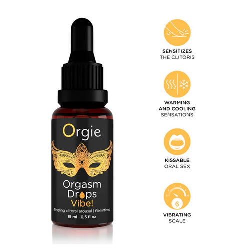 Gel Stimulant pour Clitoris Orgasm Drops Vibe 15ml