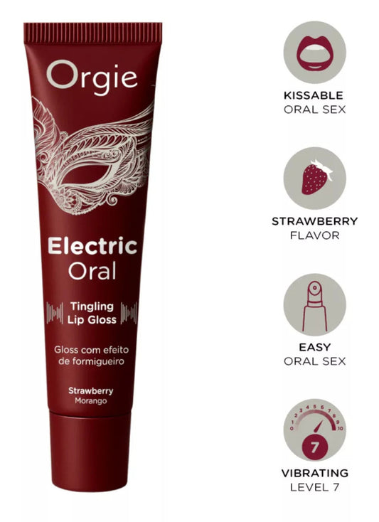 Gloss à lèvres picotant Electric Oral Fraise 10ml