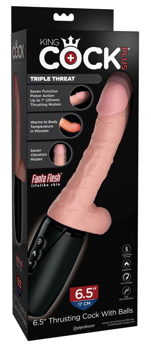 Gode à poussée King Cock Thrusting 14 x 3.6 cm
