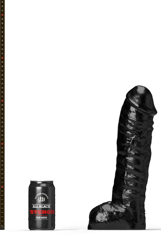 Gode ABS10 The Gym Buddy All Black Steroïd 27 x 8.5cm