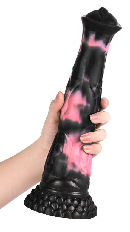 Gode Animal BODULF 25 x 6cm Noir-Rose