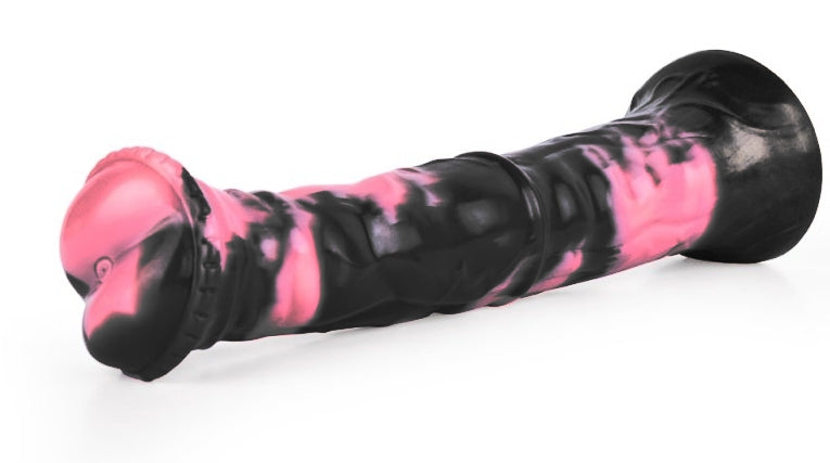 Gode Animal Ragulf 26 x 5.5cm Noir-Rose