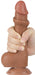 Gode avec Bourses Sliding Skin 13 x 3.8cm Marron