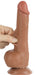 Gode avec Bourses Sliding Skin 13 x 3.8cm Marron