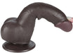 Gode avec Bourses Sliding Skin 13 x 3.8cm Noir