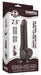Gode avec Bourses Sliding Skin 13 x 3.8cm Noir