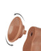 Gode avec Bourses Sliding Skin 15 x 4.5cm Marron