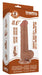 Gode avec Bourses Sliding Skin 15 x 4.5cm Marron