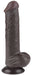 Gode avec Bourses Sliding Skin 15 x 4.5cm Noir