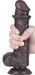 Gode avec Bourses Sliding Skin 15 x 4.5cm Noir