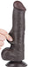 Gode avec Bourses Sliding Skin 15 x 4.5cm Noir