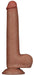 Gode avec Bourses Sliding Skin 17 x 3.5cm Marron