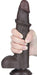 Gode avec Bourses Sliding Skin 17 x 4cm Noir