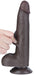 Gode avec Bourses Sliding Skin 17 x 4cm Noir