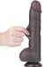 Gode avec Bourses Sliding Skin 18 x 4.7cm Noir