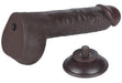 Gode avec Bourses Sliding Skin 18 x 4.7cm Noir