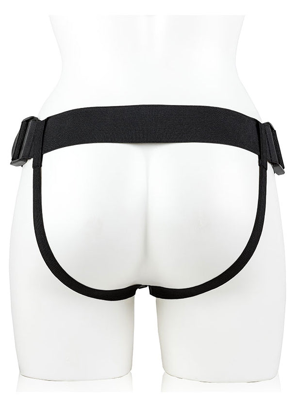 Gode ceinture creux Hollow Strap On RealRock 18 x 4.5cm Noir