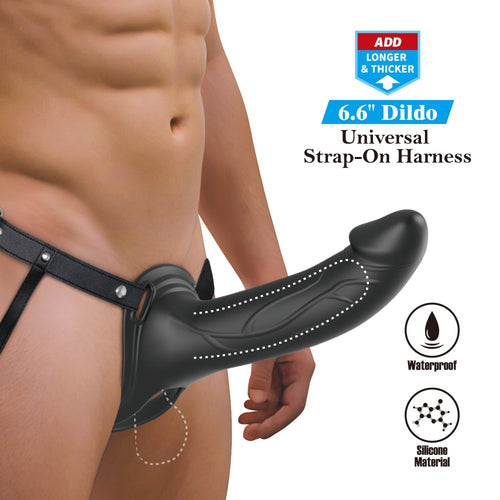 Gode ceinture creux Landon Noir 16 x 4.4cm