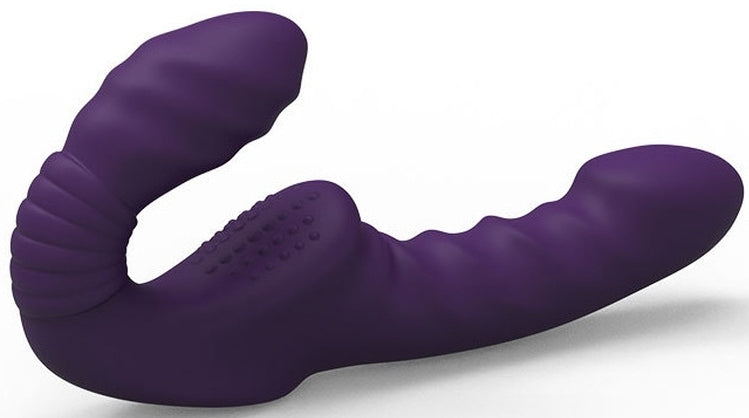 Gode Ceinture sans harnais vibrant Beautypurp 13 x 3.8cm