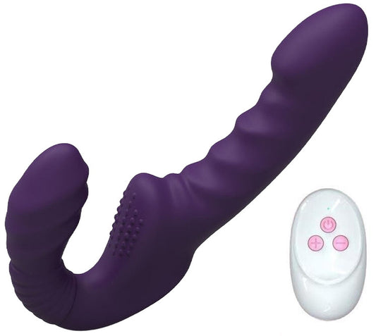 Gode Ceinture sans harnais vibrant Beautypurp 13 x 3.8cm