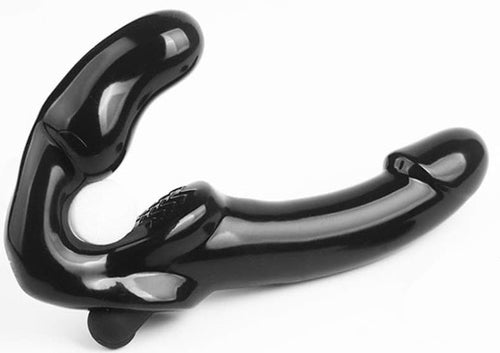 Gode Ceinture sans harnais vibrant Glowblack 12 x 3.5cm