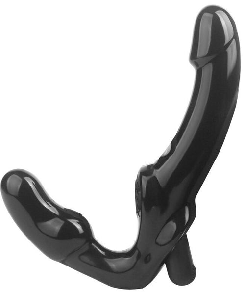 Gode Ceinture sans harnais vibrant Glowblack 12 x 3.5cm
