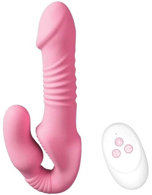 Gode Ceinture sans harnais vibrant Pinky Twice 13 x 4cm