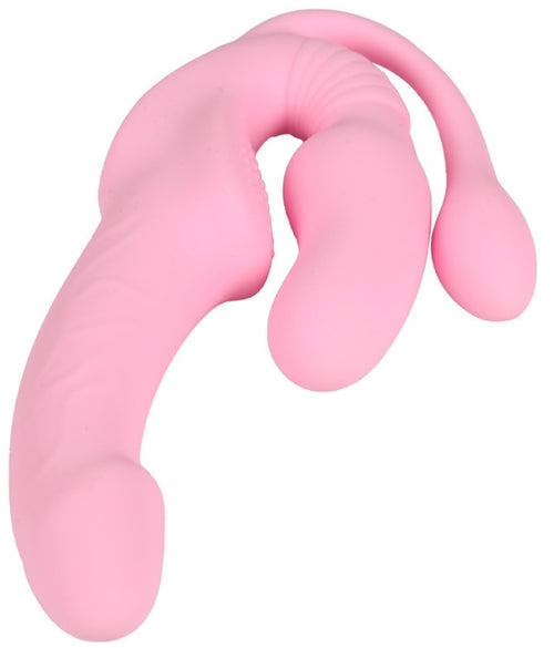 Gode Ceinture sans harnais vibrant Tripleasure 12 x 3.5cm