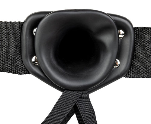 Gode ceinture vibrant Hollow Vibe RealRock 20 x 4.5cm Noir