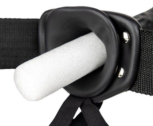 Gode ceinture vibrant Hollow Vibe RealRock 20 x 4.5cm Noir