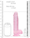 Gode Crystal Clear 16 x 4cm Rose