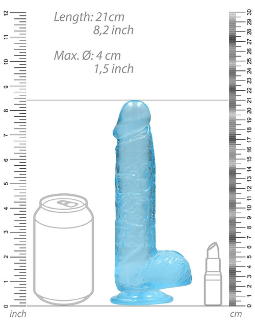 Gode Crystal Clear Bleu 16 x 4cm