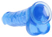 Gode Crystal Clear Bleu 21 x 5.5cm