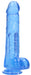 Gode Crystal Clear Bleu 21 x 5.5cm