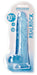 Gode Crystal Clear Bleu 21 x 5.5cm